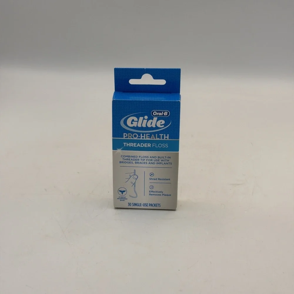 Oral-B Glide Pro-Health Threader Floss 30 Single-Use Packets Discontinued New